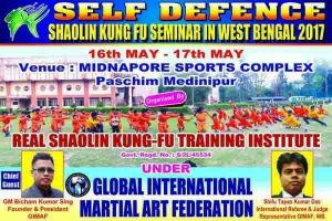 self defense shaolin kung fu seminar in webst bengal 2017