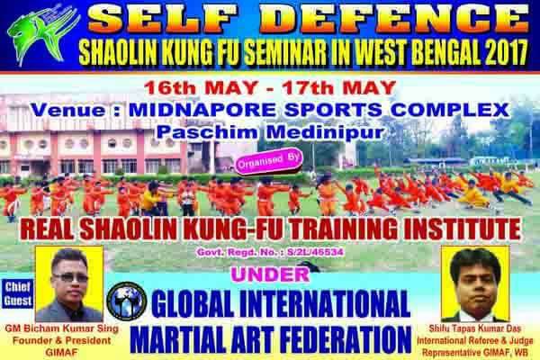 [Event] Self Defense Shaolin Kung Fu Seminar in West Bengal 2017