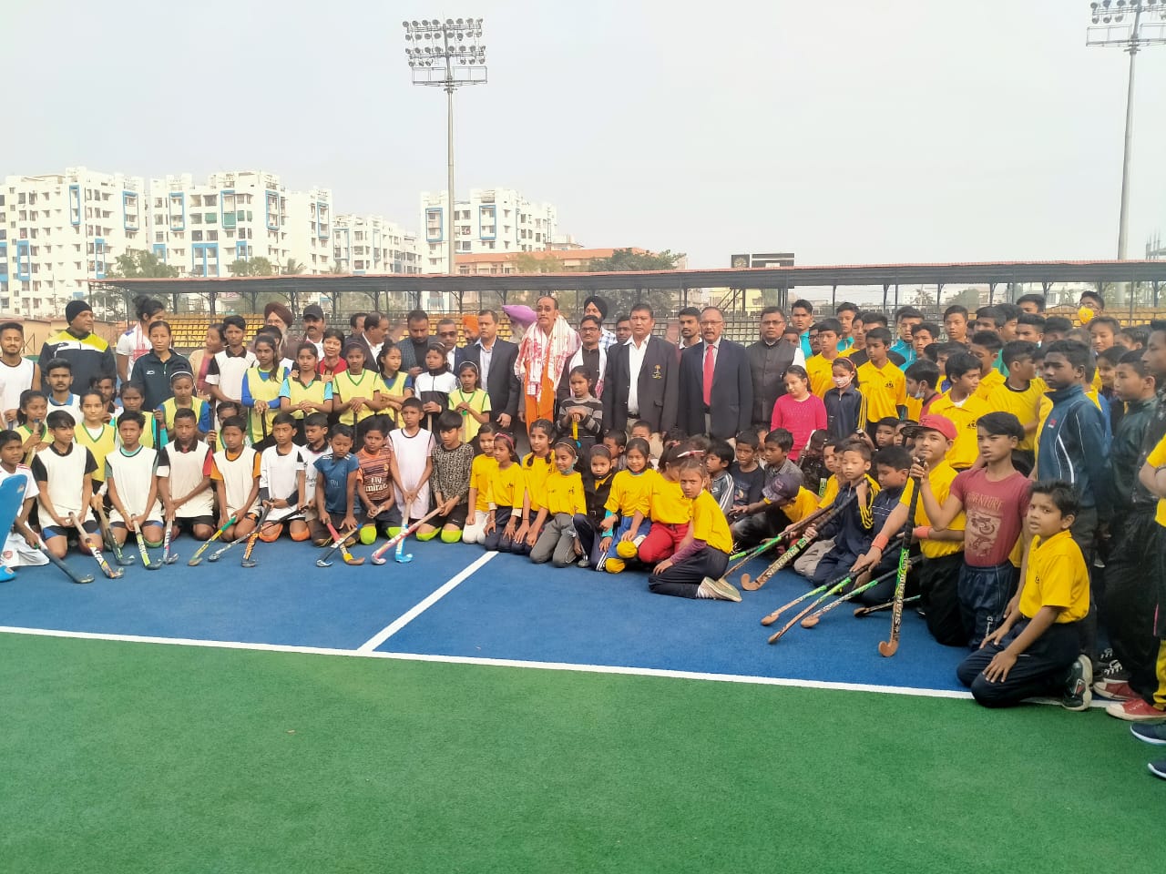 President of GIMAF attending in Hockey friendship match