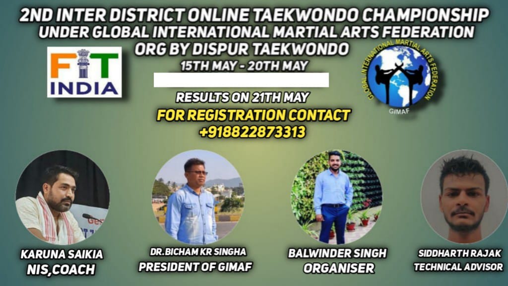 2nd Inter District Taekwondo Online  Championship 2021